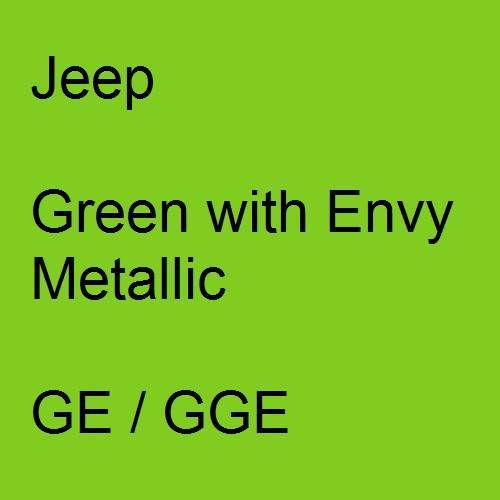 Jeep, Green with Envy Metallic, GE / GGE.